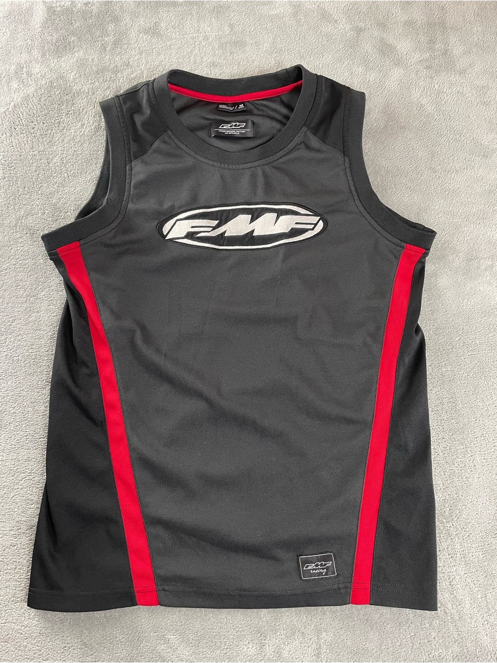 FMF Flying Machine Factory Tank Top Sleeveless Shirt Mens M Black Motocross BMX